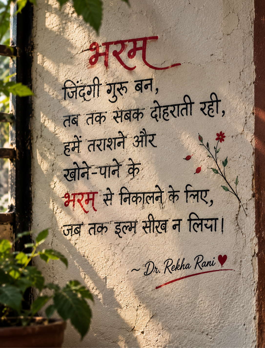Bharam - Dr Rekha Rani Poetry